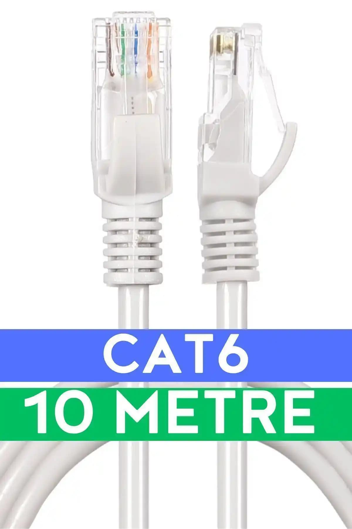 Vetech Cat6 10 Metre LAN Ethernet Kablosu Güçlü ve Güvenilir Bağlantı Çözümü