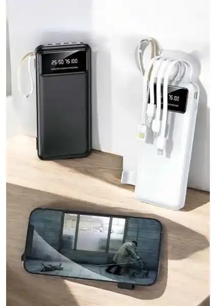 20.000 mAh Kapasiteli LED Işıklı Çoklu Çıkışlı Taşınabilir Powerbank