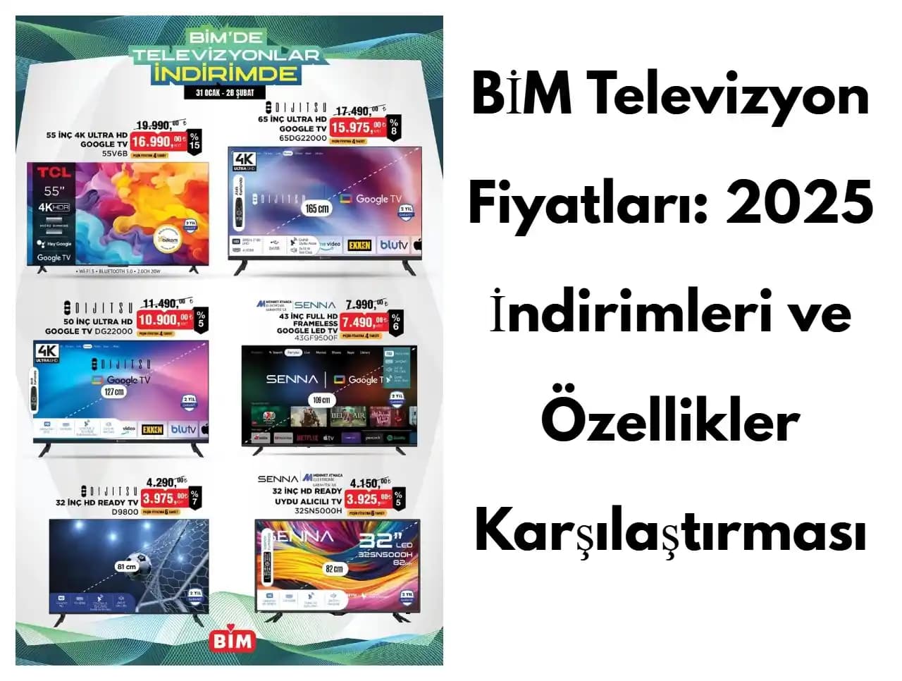 Bim Market TV Fiyatları ve Modelleri: Uygun Fiyatlı Televizyon Seçenekleri 2024