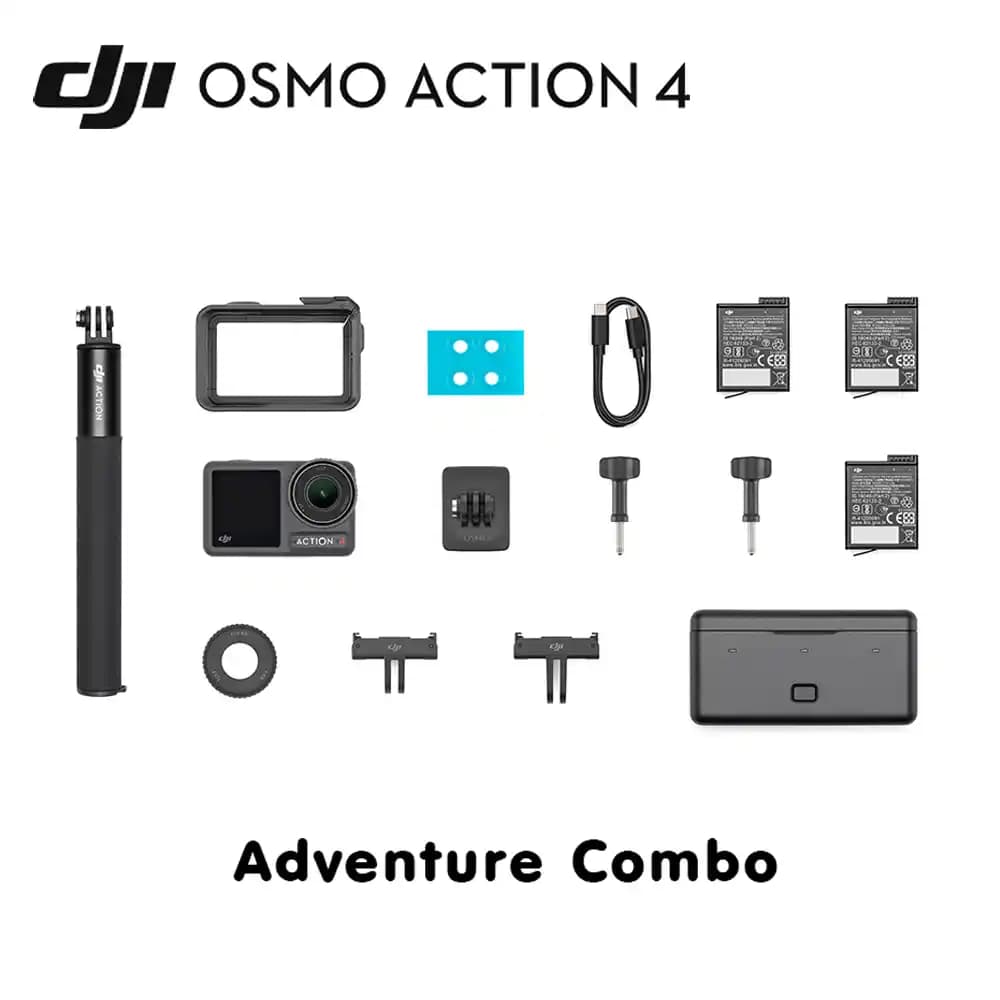 DJI Osmo Action 4 Adventure Combo: Dayanıklı ve Yüksek Performanslı Aksiyon Kamerası