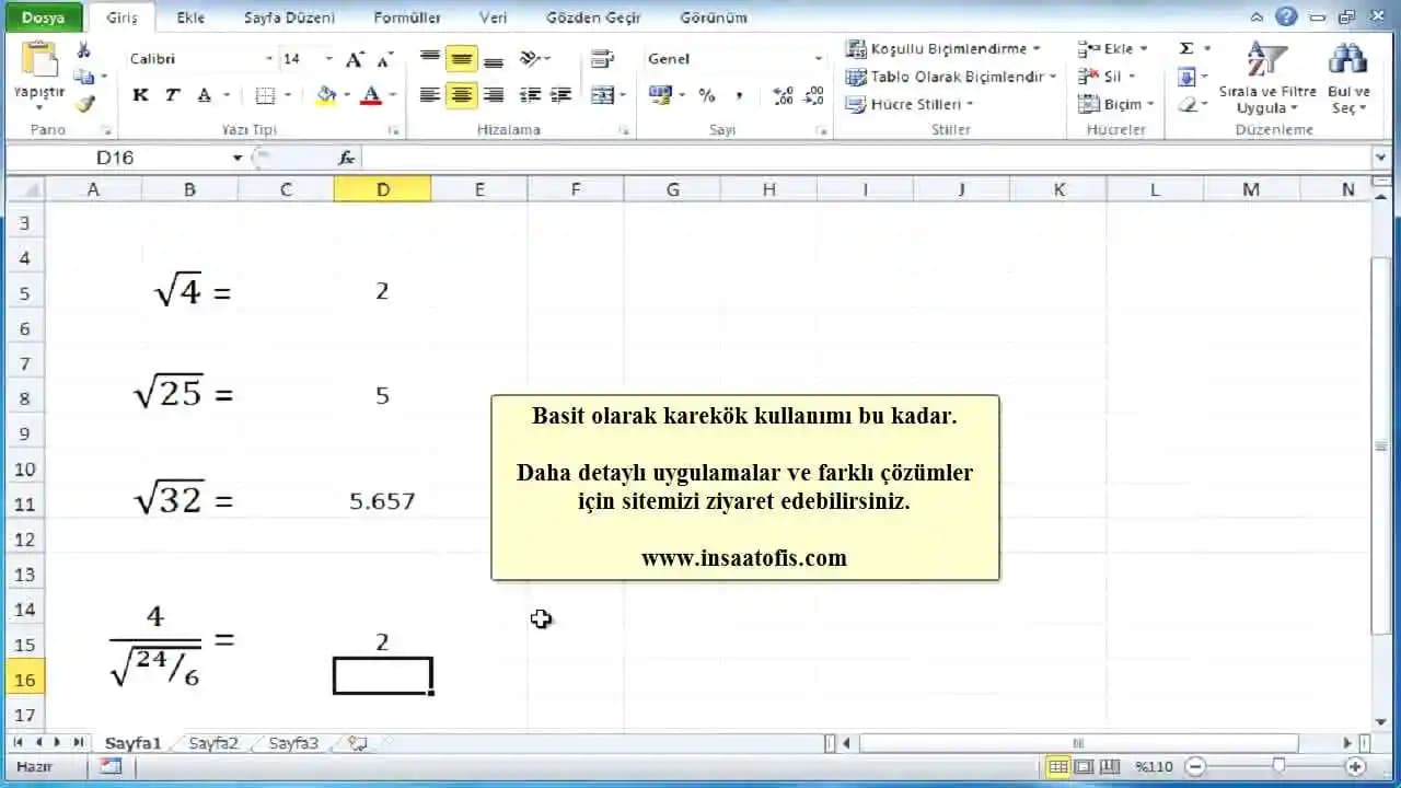 Excel'de Kare İşareti Kullanımı: Sembol Ekleme ve Pratik Yöntemler Rehberi