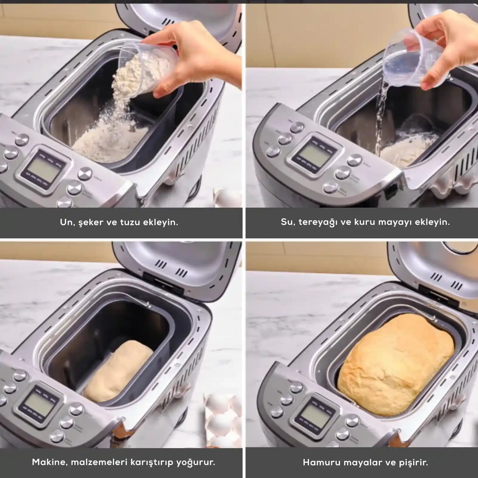 Karaca Ekmek Yapma Makinesiyle Evde Sağlıklı ve Pratik Ekmek Tarifleri