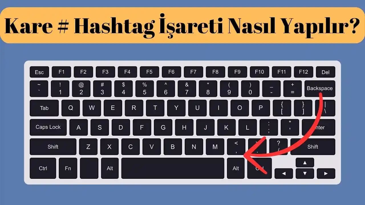 Klavye ile Hashtag Yazma Yöntemleri ve Dijital İletişimde Önemi