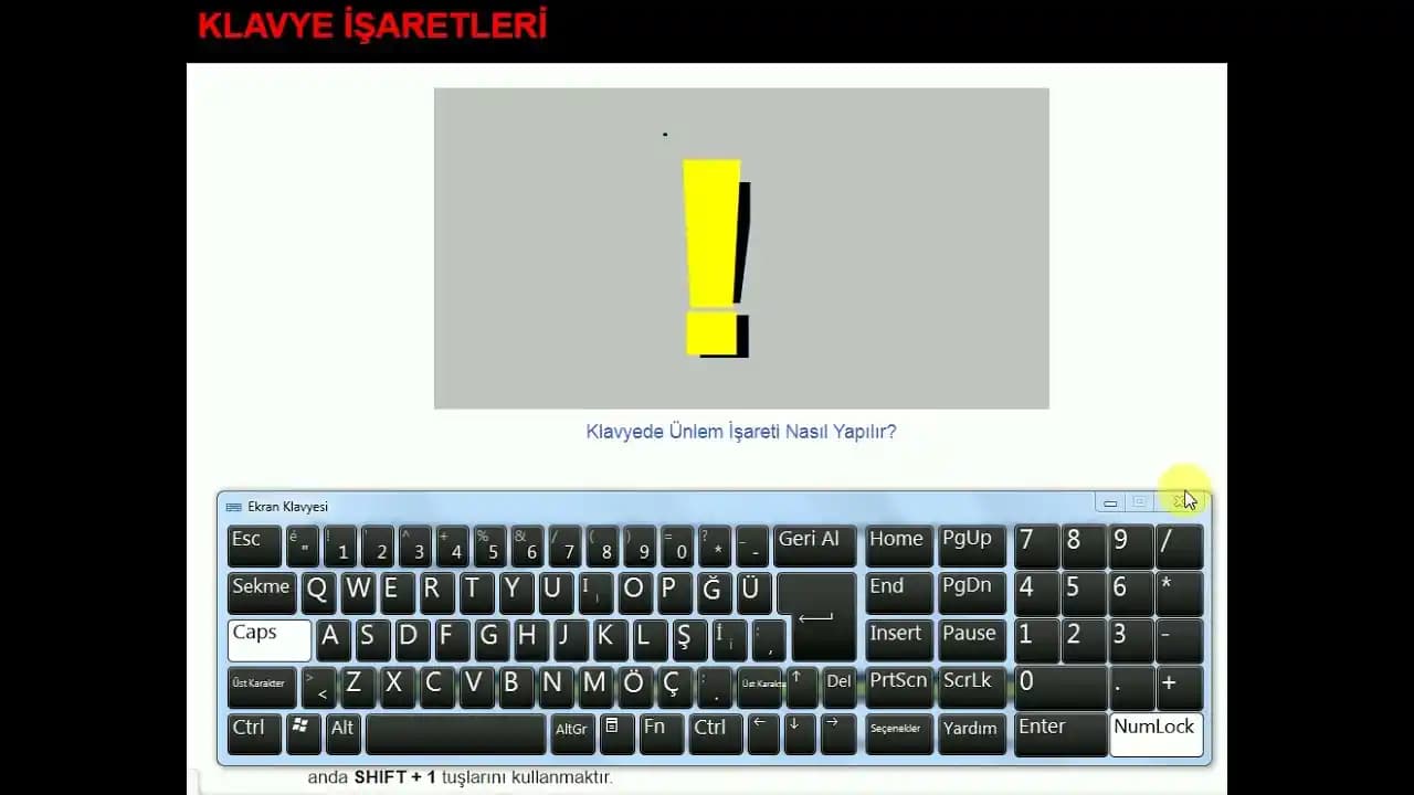 Klavye Ünlem İşareti: Bilgisayar ve Akıllı Cihazlarda Doğru Kullanım Rehberi