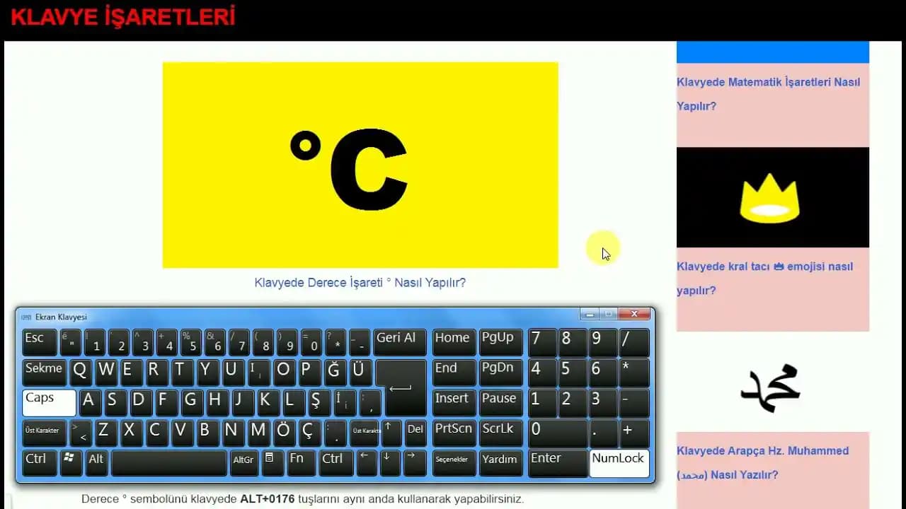 Klavyede Derece Sembolü Yazımı: Windows, MacOS ve Mobil Cihazlarda Pratik Yöntemler