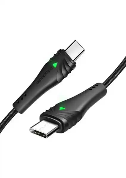 Mcdodo CA-6661 Type-C PD QC 4.0 LED Işıklı Örgü Kablo ile Hızlı ve Güvenli Bağlantı