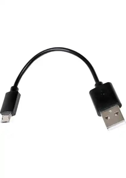 Monster Micro USB Şarj ve Data Kablosu Kısa Siyah, Hızlı Veri Aktarımı ve Şarj İçin Uygun