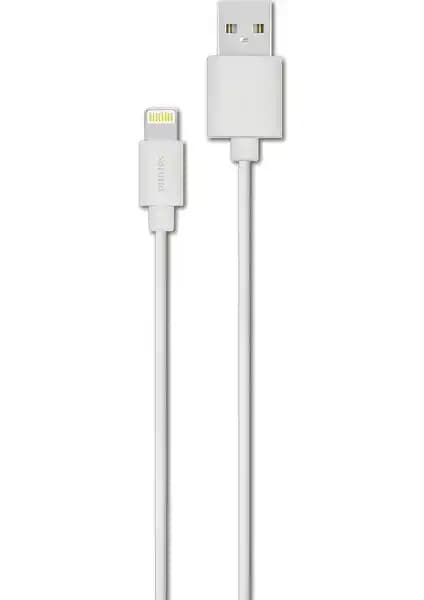 Philips DLC2508W Lightning Kablo: Dayanıklı ve Hızlı Şarj ile Veri Transferi