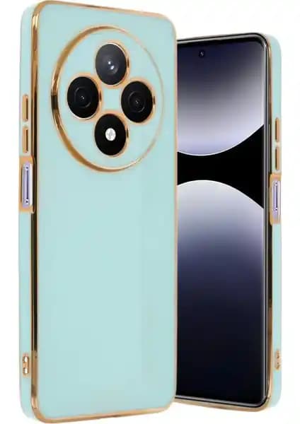 Redmi 14C için Şık ve Koruyucu Volet Silikon Kılıf Açık Yeşil Renk Seçenekleriyle