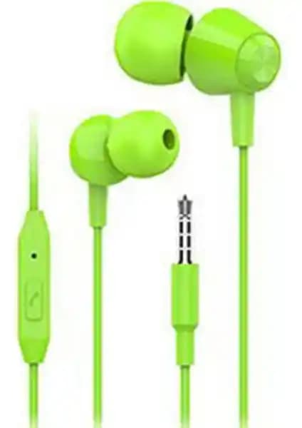 S-link SL-STK10 In Air Kulak İçi Kulaklık Yeşil Renkli Yüksek Ses Kalitesi ve Şık Tasarım