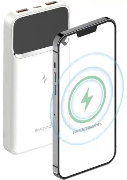 Sword Powerbank 10000 mAh SW-WQ11 Beyaz: Yüksek Performanslı ve Şık Taşınabilir Şarj Cihazı