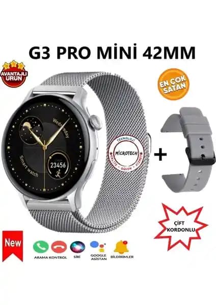 T-Max G3 Pro Mini 42MM Akıllı Saat: Şık Tasarım ve Gelişmiş Fonksiyonlar