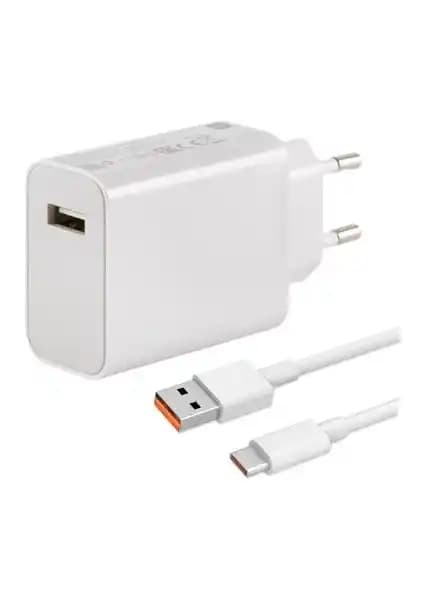 Xiaomi 33W Beyaz Şarj Adaptörü Günlük Kullanım ve Seyahat İçin Hızlı ve Güvenilir Çözüm