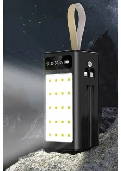 Zoli 30.000 mAh Hızlı Şarj Led Kamp Işıklı Powerbank Dış Mekanlar İçin Güç Kaynağı