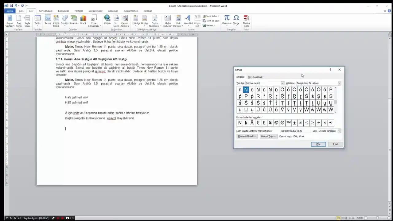 Bilgisayar ve Mobil Cihazlarda Şapkalı "A" (â) Yazmanın Pratik Yöntemleri