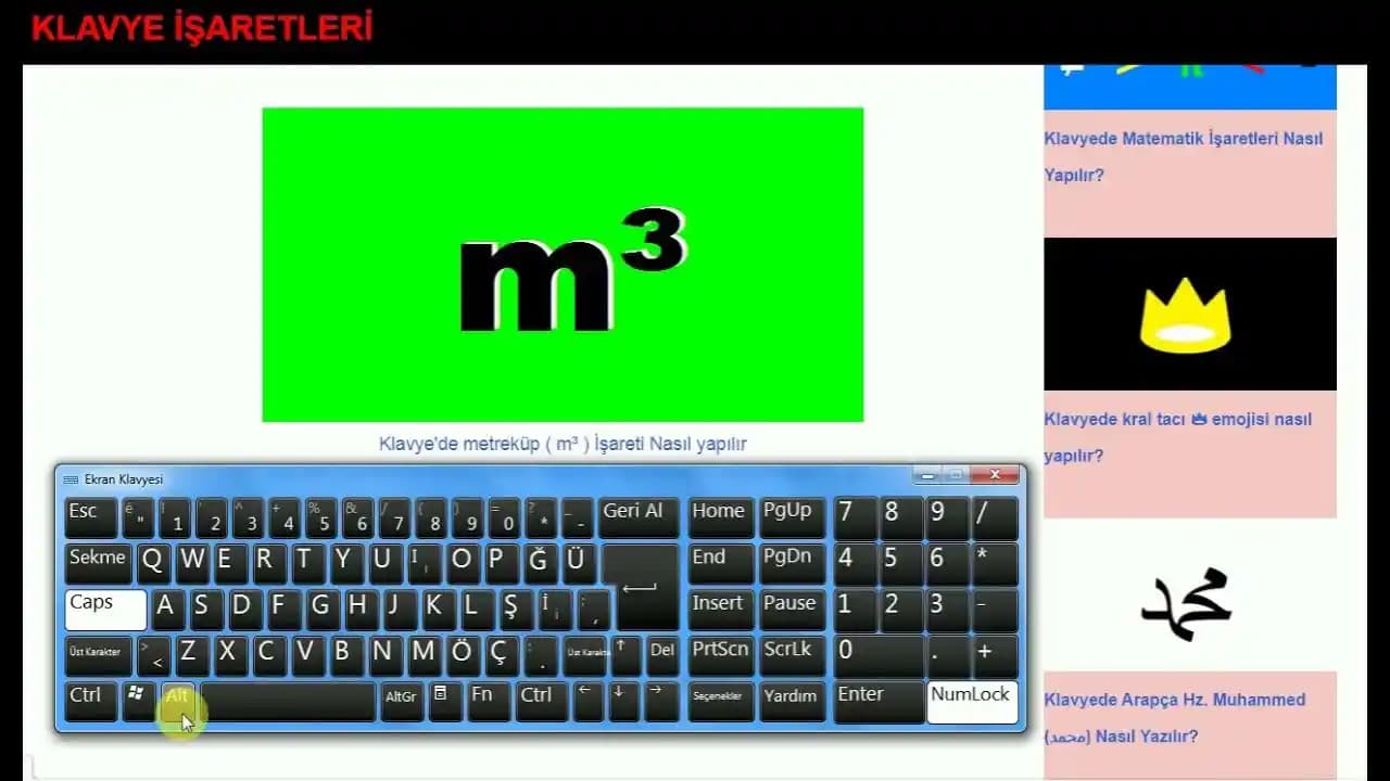 Klavyede "m3" İfadesi Nasıl Yazılır? Detaylı ve Pratik Yazım Rehberi