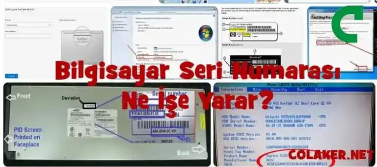 Laptop Seri Numarası Öğrenme Yöntemleri ve Kullanım Alanları Hakkında Bilgi