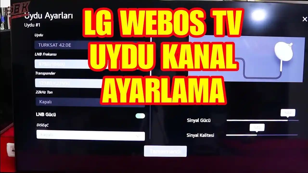 LG Televizyonlarda Uydu Kanal Ayarlama: Otomatik ve Manuel Kılavuz 2024