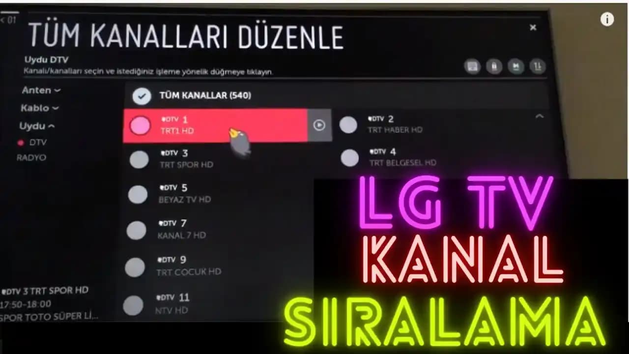 LG TV Kanal Düzenleme Rehberi: Kanal Listenizi Kişiselleştirmenin Yolları
