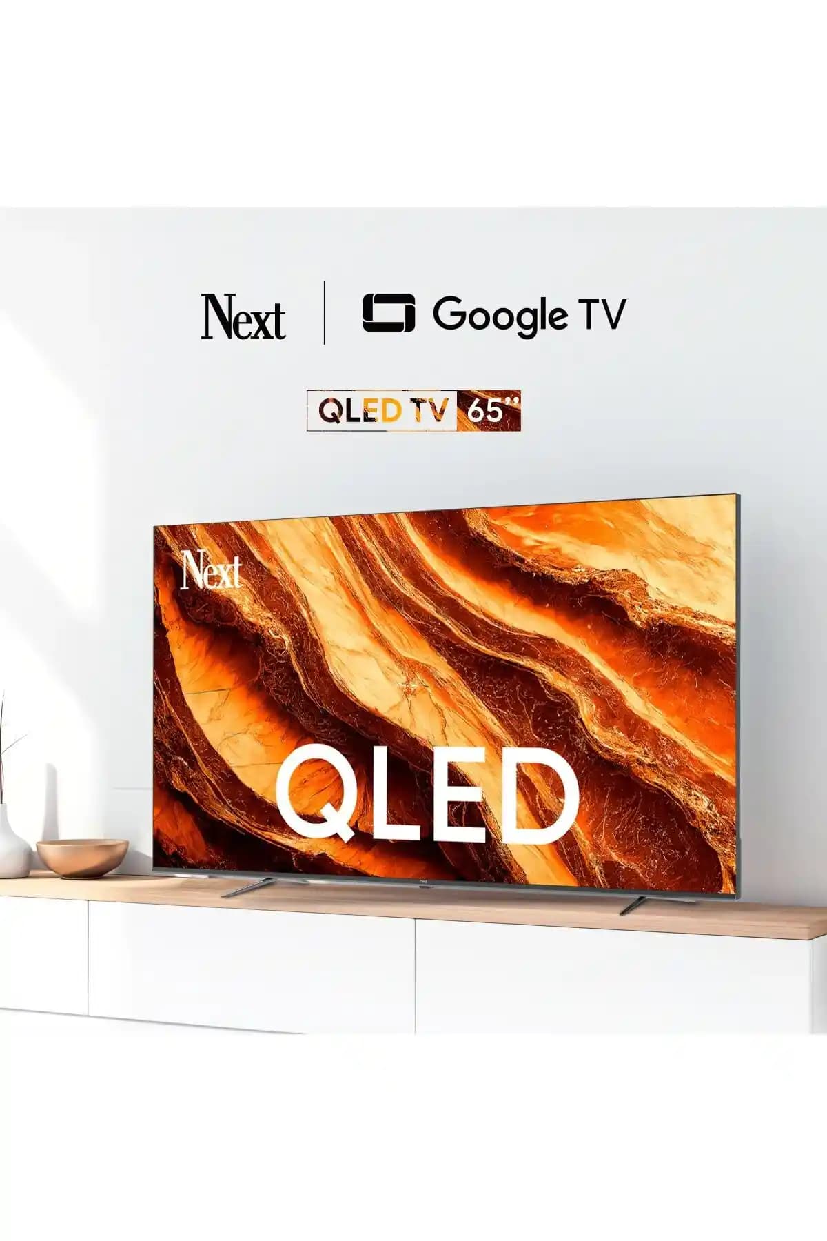 Next YE-65GFSG8-QLED 65" QLED 4K Ultra HD Google TV ile Ev Eğlencesinde Yeni Standart