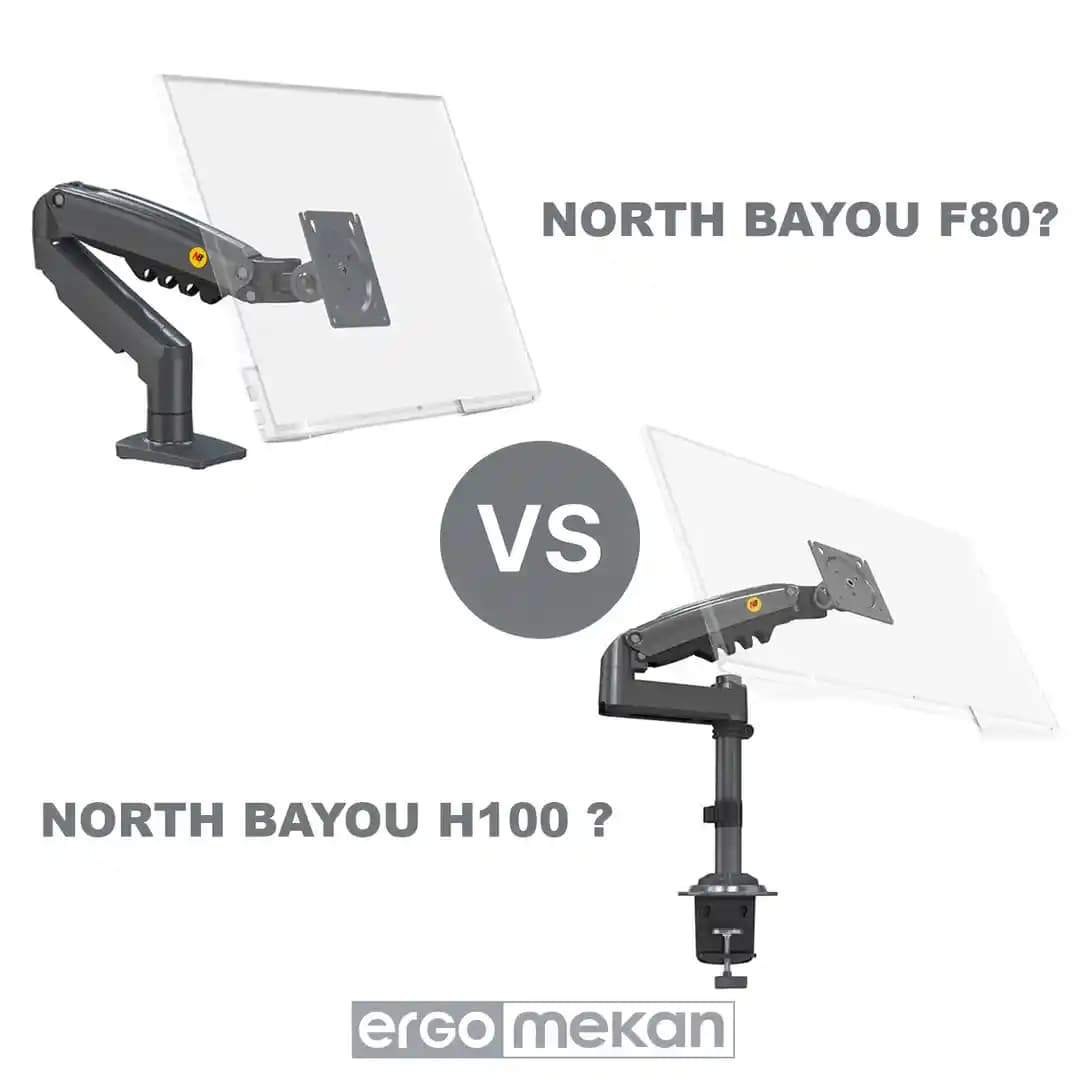 North Bayou H100 ve F80 Monitör Kolu Karşılaştırması: Hangi Model Sizin İçin Daha Uygun?