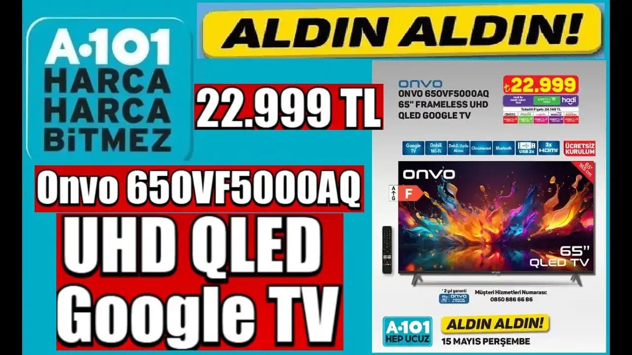 Onvo QLED TV İncelemesi: Şık Tasarım ve Üstün Görüntü Kalitesiyle Yenilikçi Televizyon