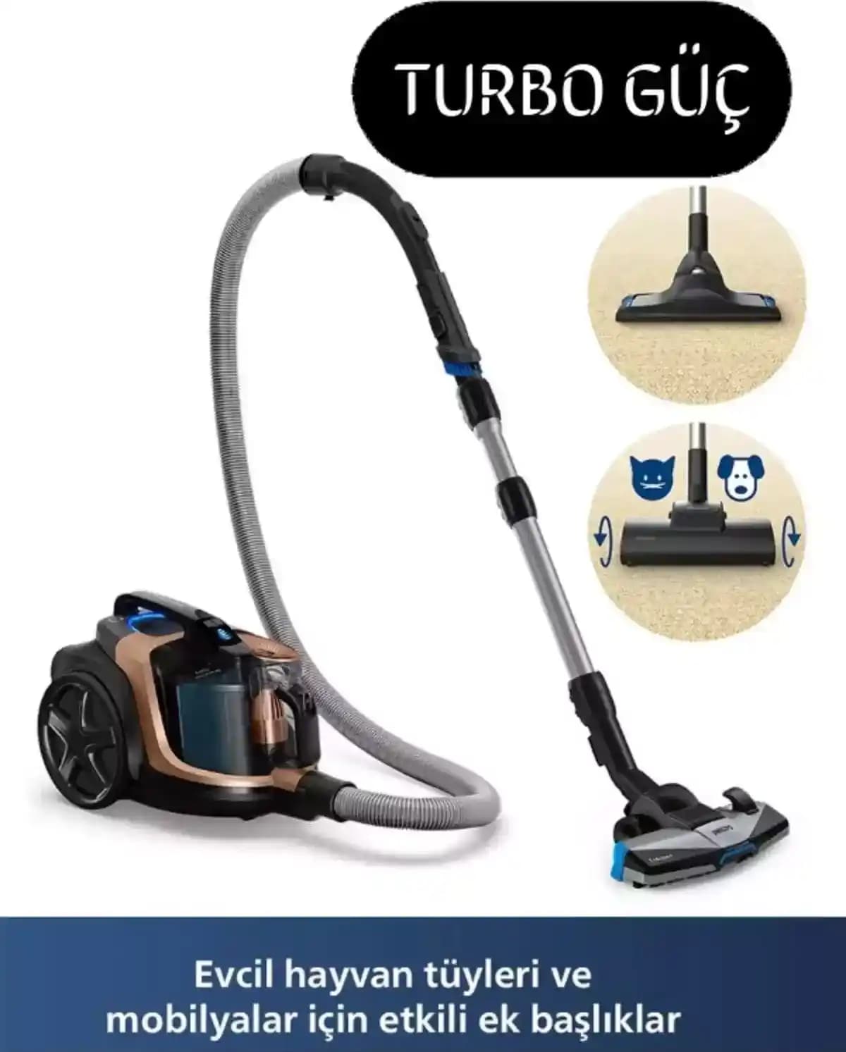 Philips Marathon Süpürgelerde Yüksek Çekiş Gücü ve Enerji Verimliliği Özellikleri