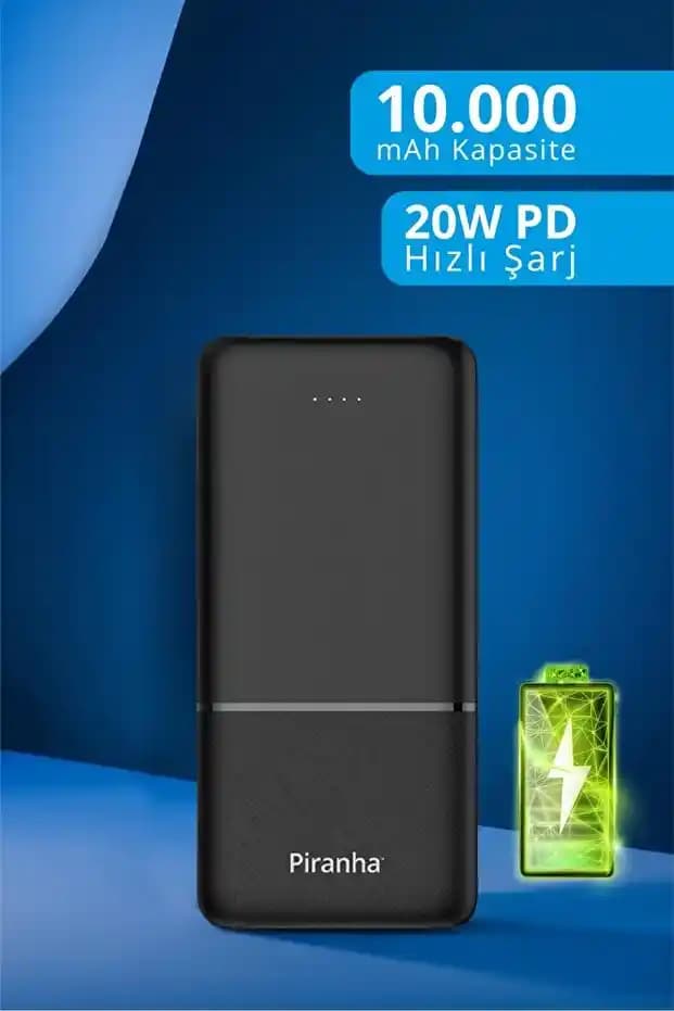 Piranha 9005 Powerbank: 9000 mAh Kapasiteli Hızlı ve Güvenilir Taşınabilir Şarj Cihazı