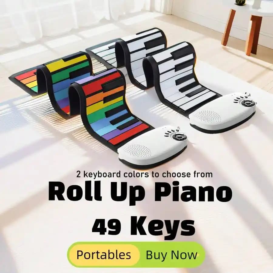 Roll-Up Piyano: Taşınabilir, Katlanabilir ve Modern Müzik Deneyimi İçin Yenilikçi Seçenek