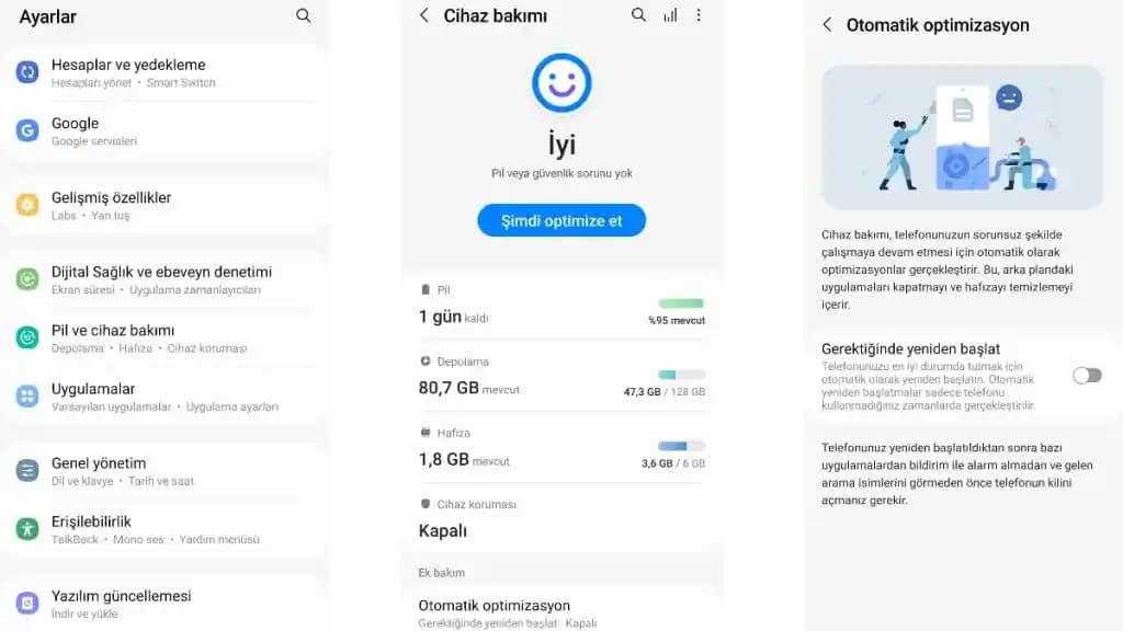 Samsung Pil Optimizasyonu Kapatma Rehberi: Pil Performansını ve Bildirimleri İyileştirin