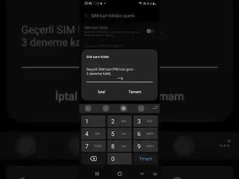 Samsung Telefonlarda SIM Kart Şifre Değiştirme ve Güvenlik Önlemleri Rehberi