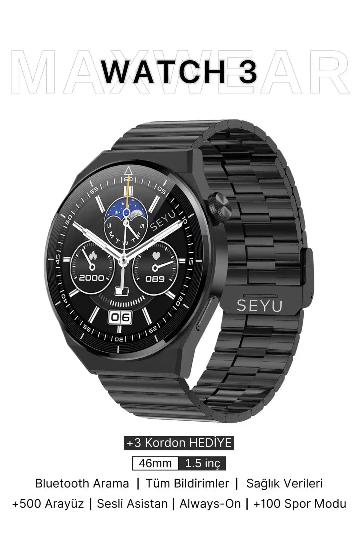 Seyuwatch Akıllı Saat: Şık Tasarım ve Gelişmiş Sağlık Takip Özellikleri