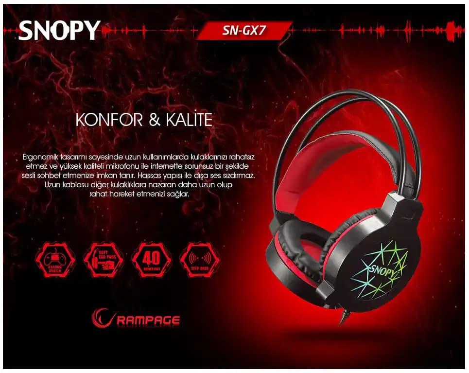 Snopy Oyuncu Kulaklığı: Konfor ve Yüksek Ses Kalitesiyle Uygun Fiyatlı Seçenek