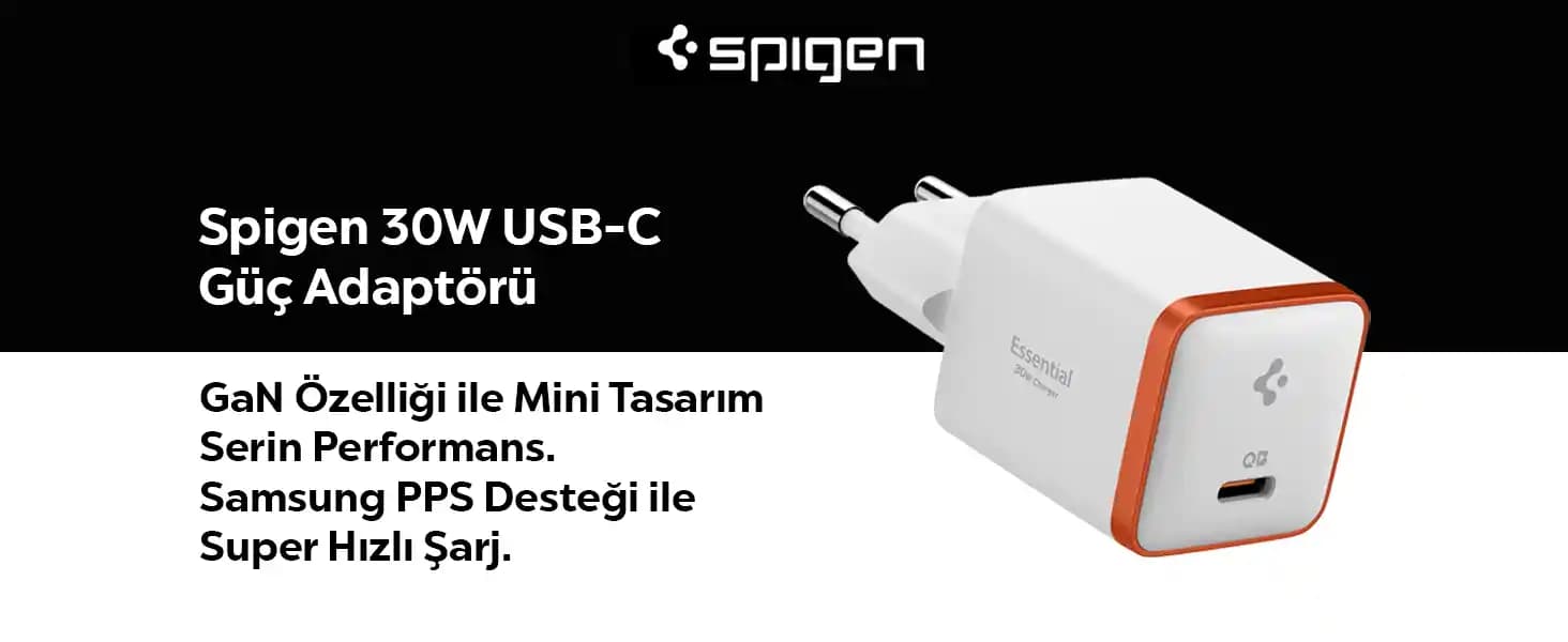 Spigen 30W Şarj Aleti: Hızlı, Güvenli ve Çok Yönlü Şarj Çözümü