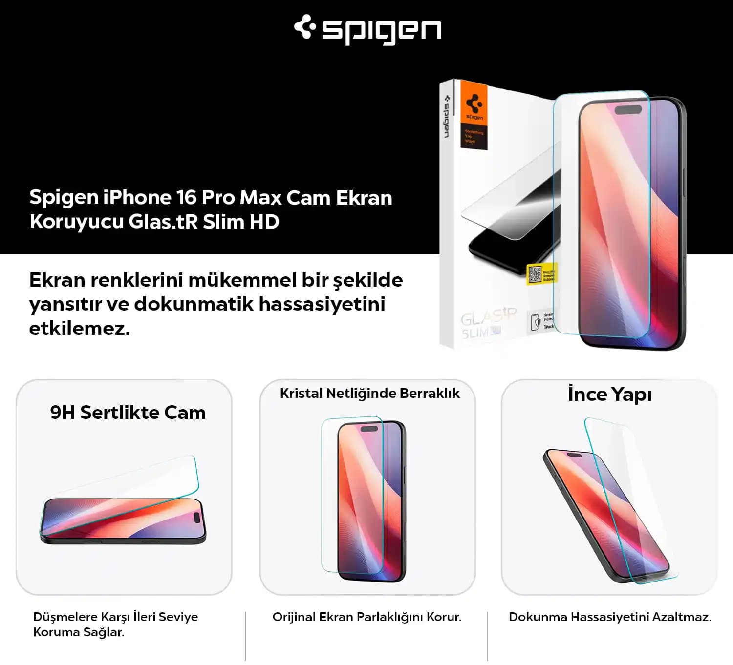 Spigen Pro Max Cam: Yüksek Dayanıklılık ve Kusursuz Ekran Koruması Akıllı Telefonlar İçin