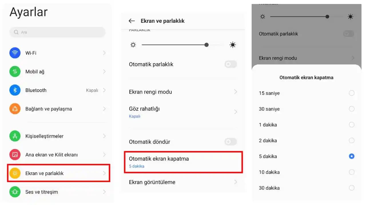 Telefon Ekran Kapanma Süresi Ayarlama: Android ve iOS İçin Detaylı Rehber
