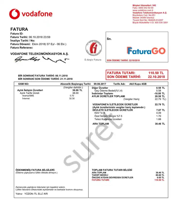 Telefon Faturası Nedir? Akıllı Cihazlarda Fatura Bileşenleri ve Yönetimi Rehberi