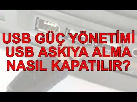 USB Bağlantısı Nasıl Kapatılır? Windows, MacOS, Android ve iOS'ta USB Kontrolü