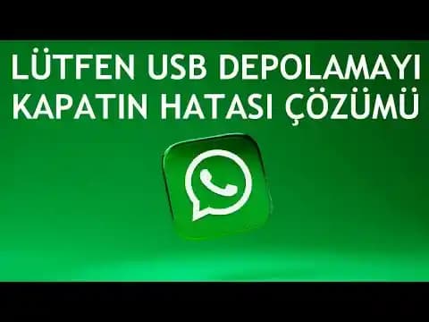 USB Depolamayı Kapatmak Ne Demek? İşlevleri, Nedenleri ve Yöntemleri