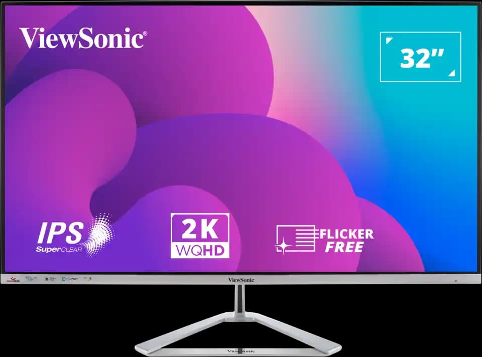 ViewSonic VX3276-2K-MHD: 32 İnç WQHD IPS Panel Şık ve Yüksek Performanslı Monitör
