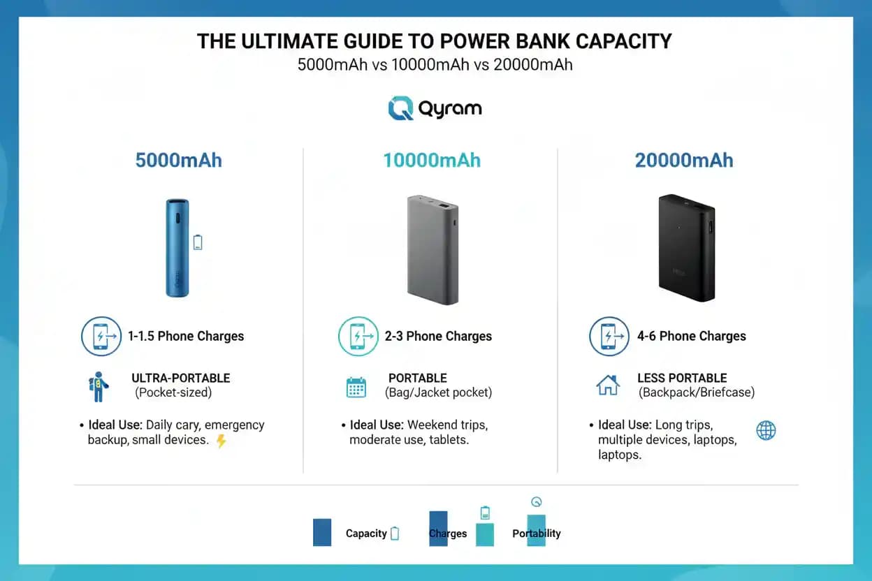 5000mAh ve 10000mAh Power Banklerin Kapasite, Kullanım Alanları ve Seçim Kriterleri