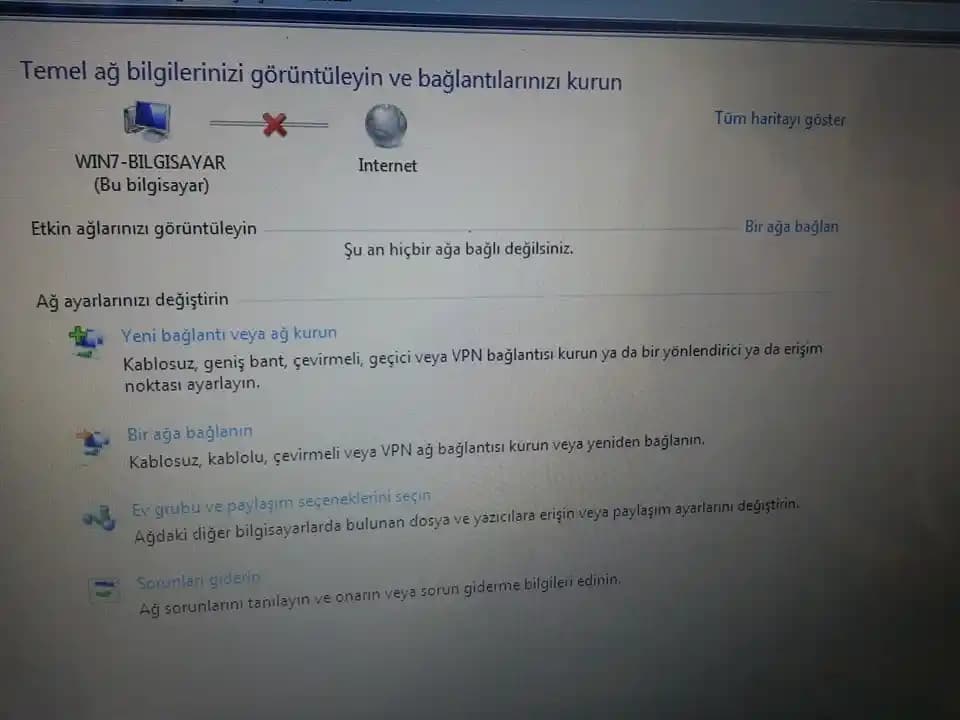 Bilgisayarınızda Kablosuz Ağ Görünmeme Sorunu ve Çözüm Yöntemleri