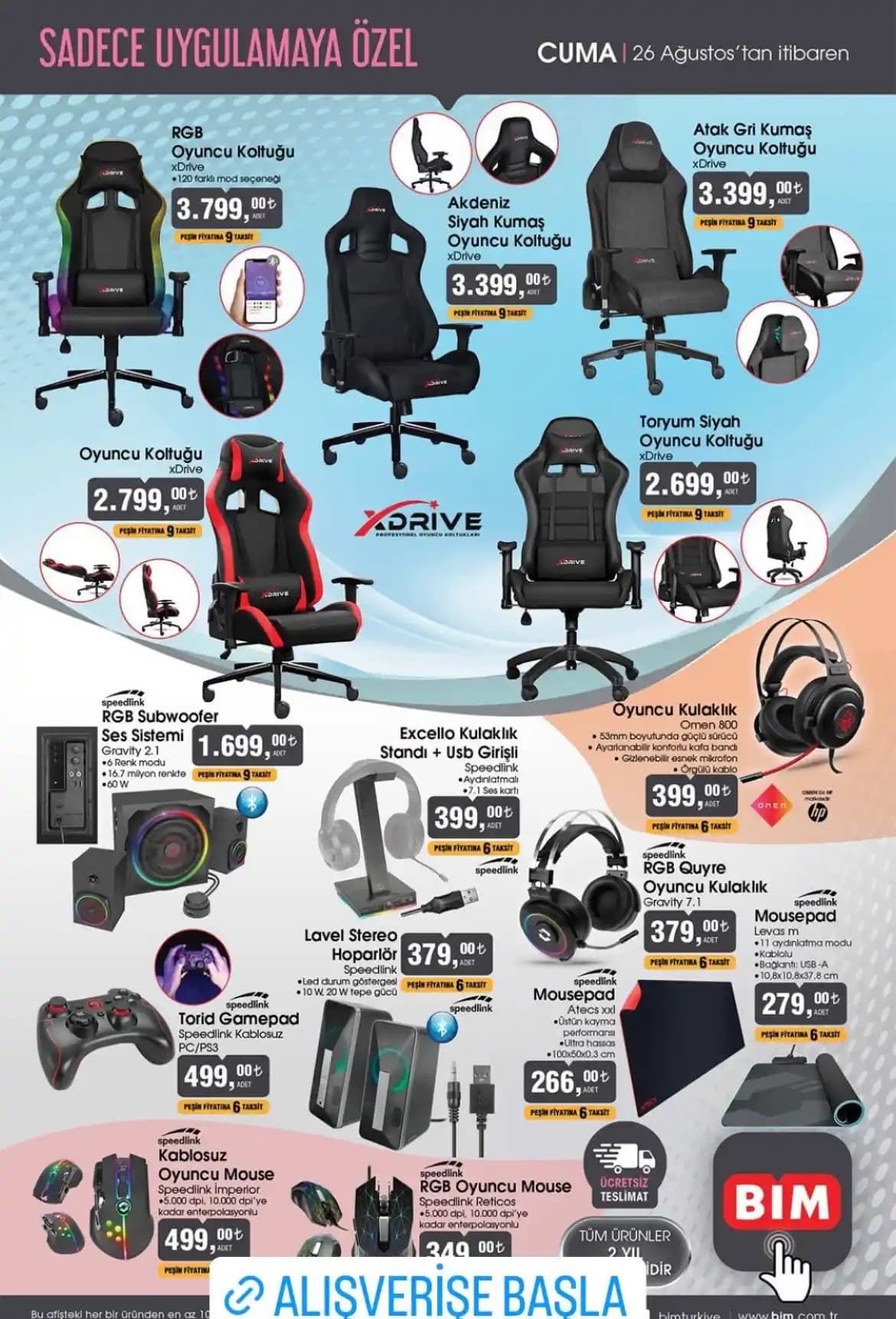 Bim'in Uygun Fiyatlı ve Çeşitli Oyuncu Ekipmanları ile Oyun Deneyimini Geliştirin