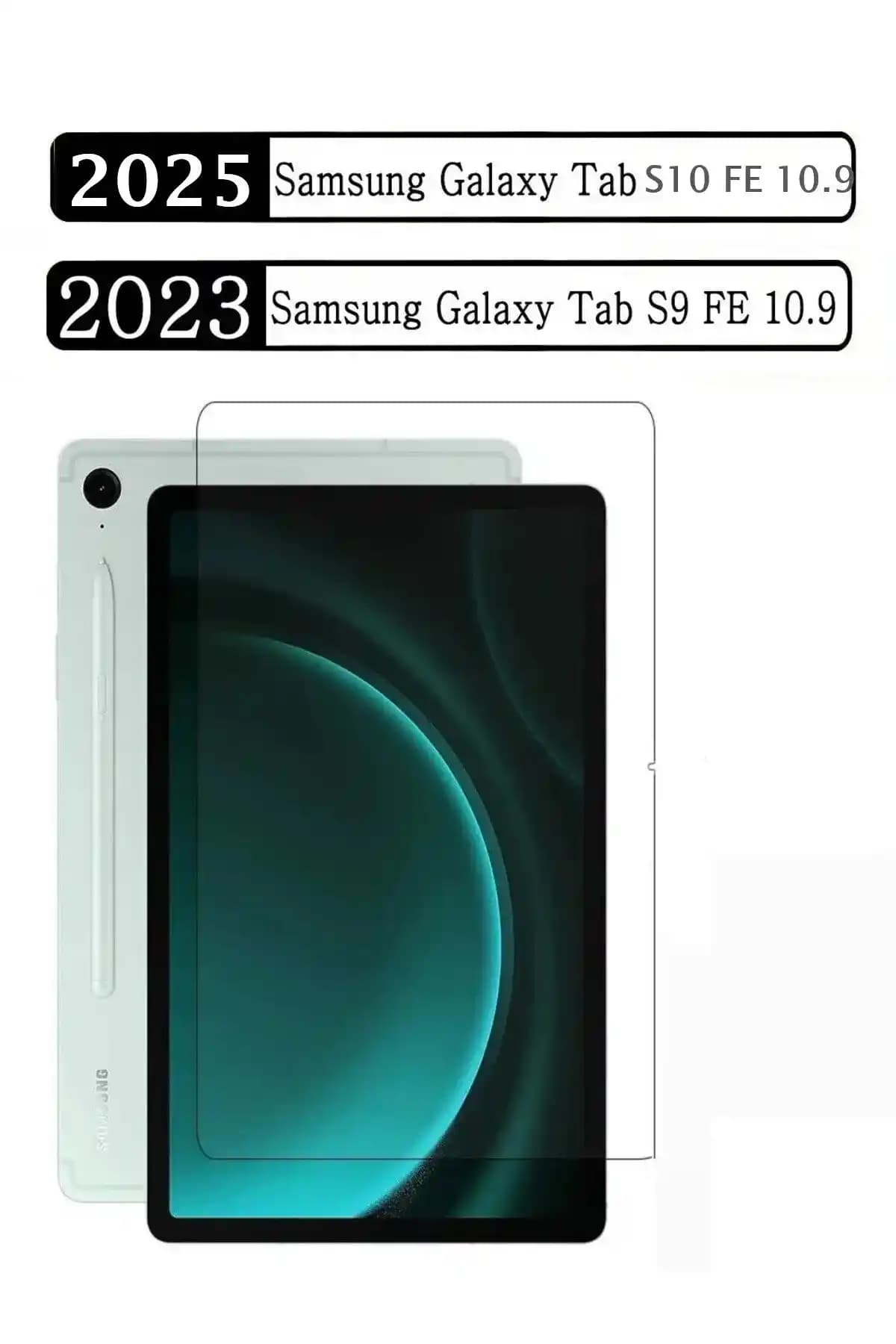 Samsung Galaxy Tab S9 FE ve S10 FE 10.9 İnç için Nano Esnek Kırılmaz Cam Filmi Koruma Çözümü