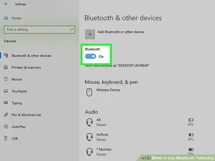 Windows Üzerinde Bluetooth Bağlantısı ve Tethering İşlemlerinin Doğru Yapılması