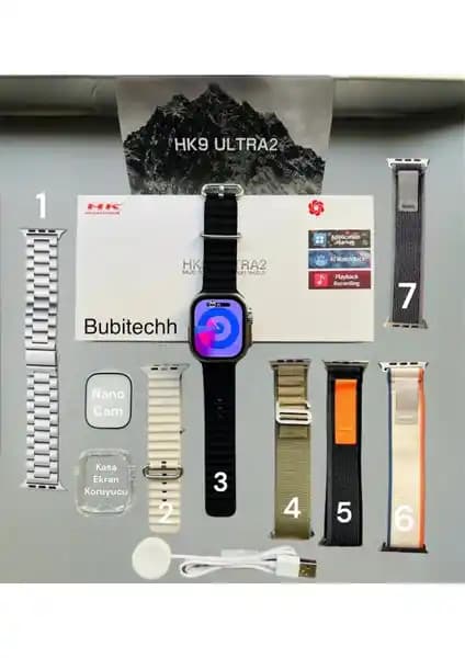 Bubitechh HK9 ULTRA2 Max ve Kiwitime HK10 Pro+ Plus Akıllı Saat Karşılaştırması ve Özellikleri