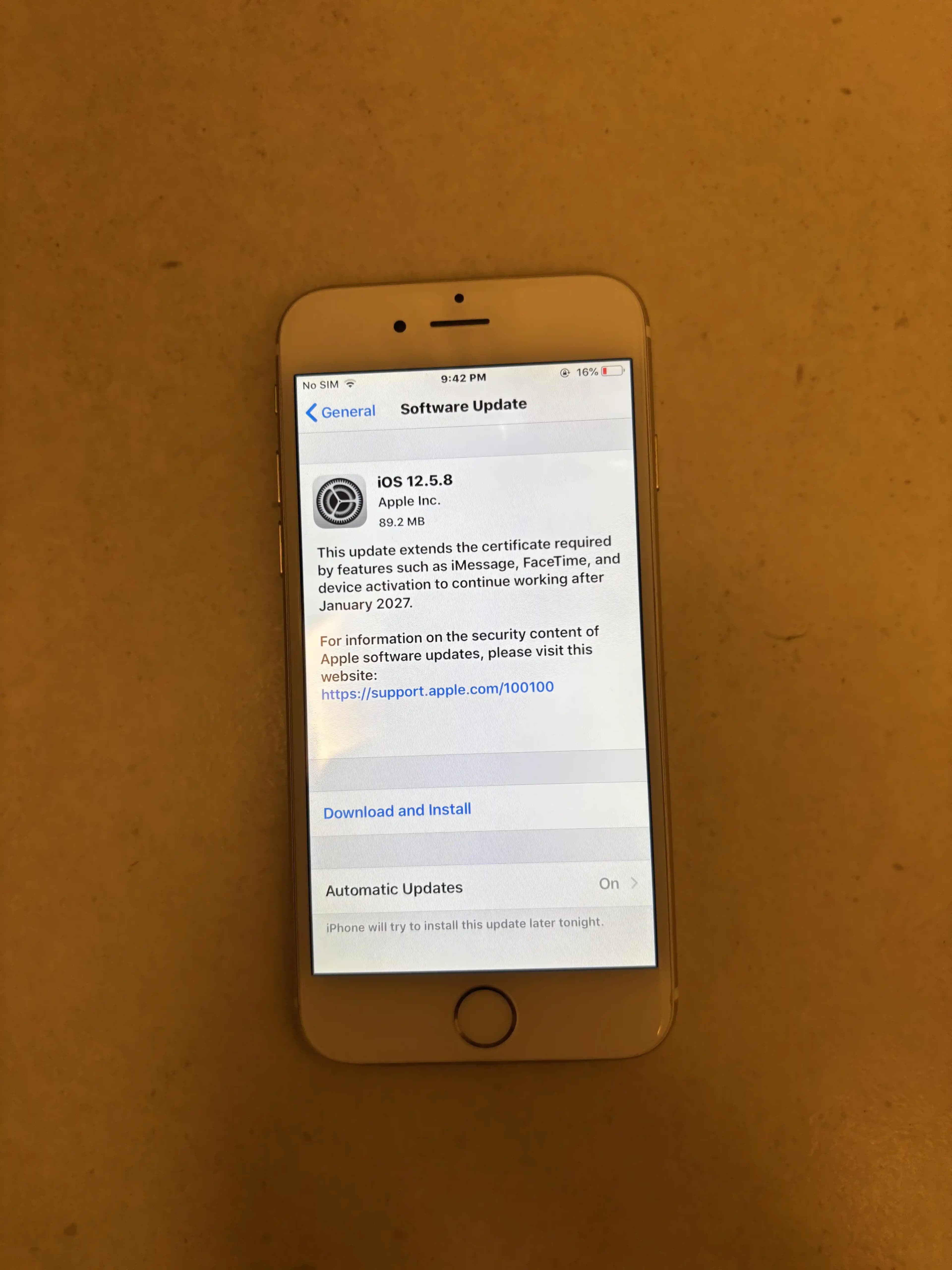 Apple iPhone 6'nın 2014 Modeli İçin Uzun Süreli Destek ve Güvenlik Güncellemeleri Politikası