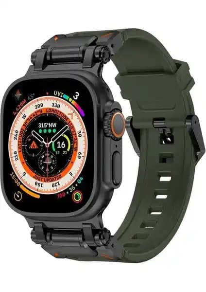 Asfal Metal Başlıklı Apple Watch Uyumlu Şık Kordon: Konfor ve Dayanıklılık