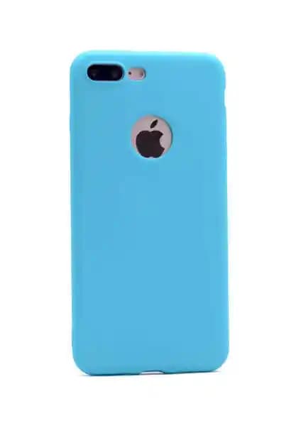 Case 4U Apple iPhone 7 Plus Kılıf: Turkuaz Mat Renkli Yumuşak Silikon Koruma