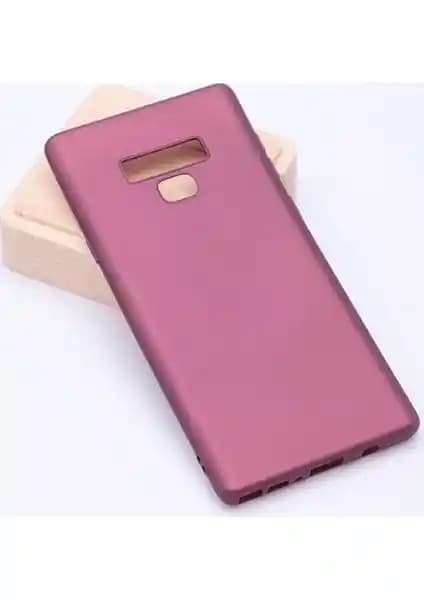 Case 4U Samsung Galaxy Note 9 Kılıf: Mat Bordo Yumuşak Silikon Koruma